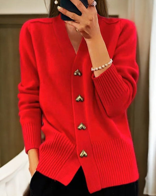 Maddie – Classic Button-Up Cardigan for Women