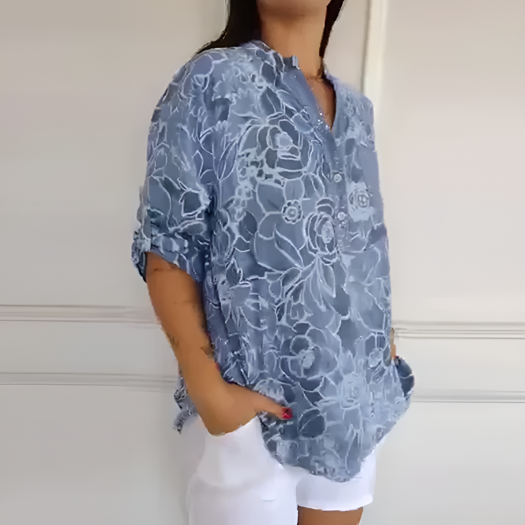 Navaria – Garden Sketch Tunic Blouse