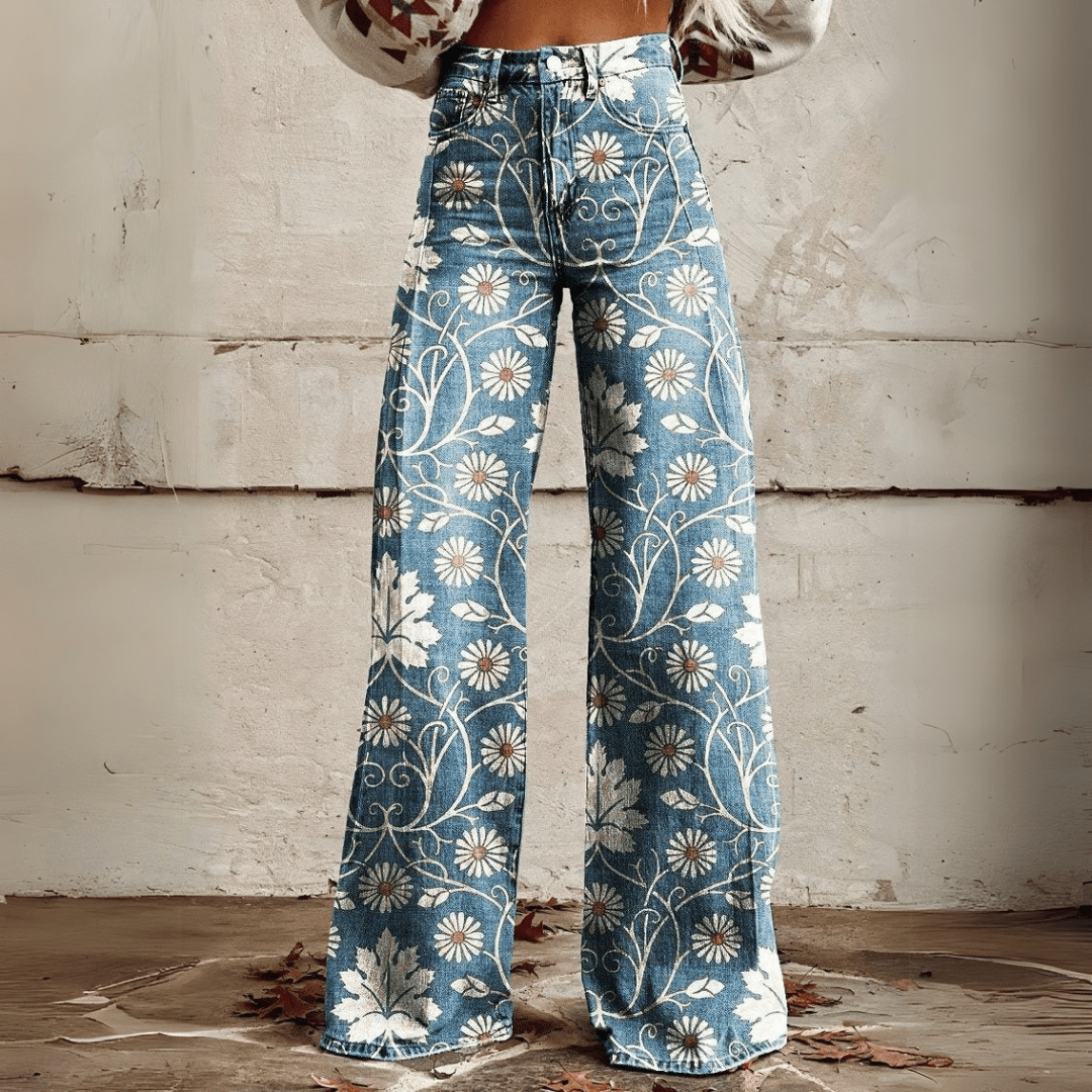 Darina – High-Waist Wide Leg Jeans for Women