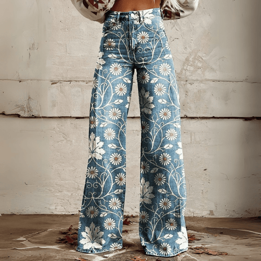 Darina – High-Waist Wide Leg Jeans for Women