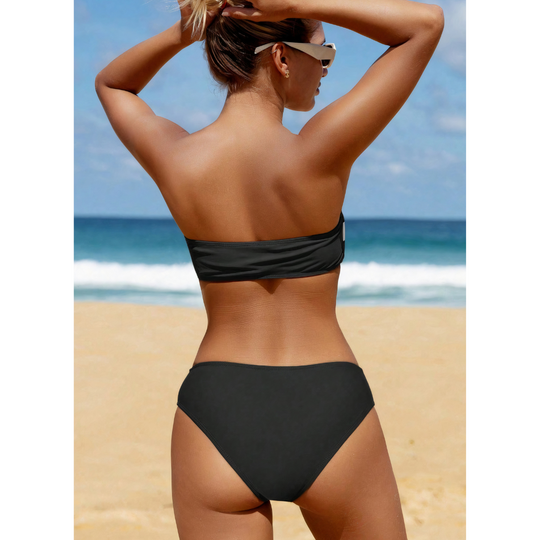 Brielle – Colorblock Bandeau Bikini Set