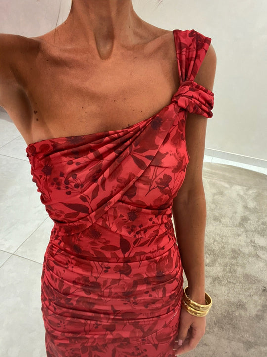 Ariella | Asymmetric One Shoulder Evening Dress