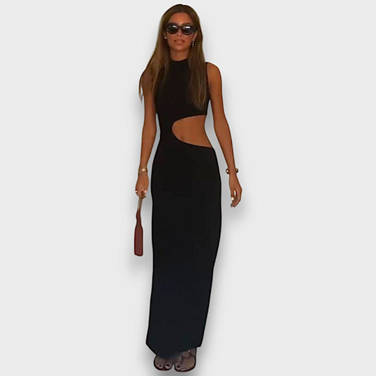 Nathan – Black Dress with Cut-Out