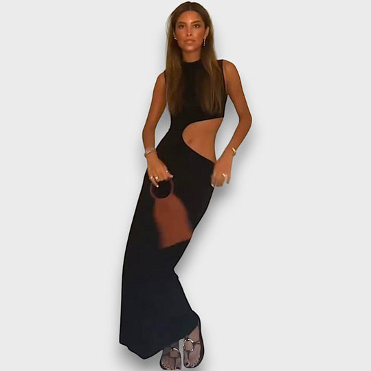 Nathan – Black Dress with Cut-Out