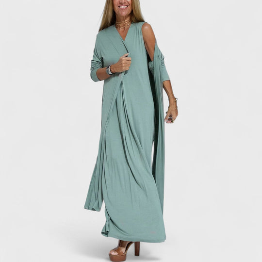 Livana – Maxi Dress with Sophisticated Draping